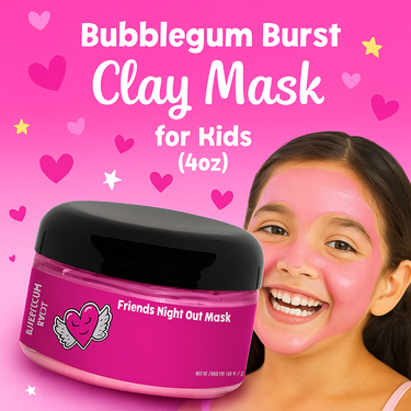 Bubblegum Burst Clay Mask for Kids – Gentle Fun Skincare (4oz)